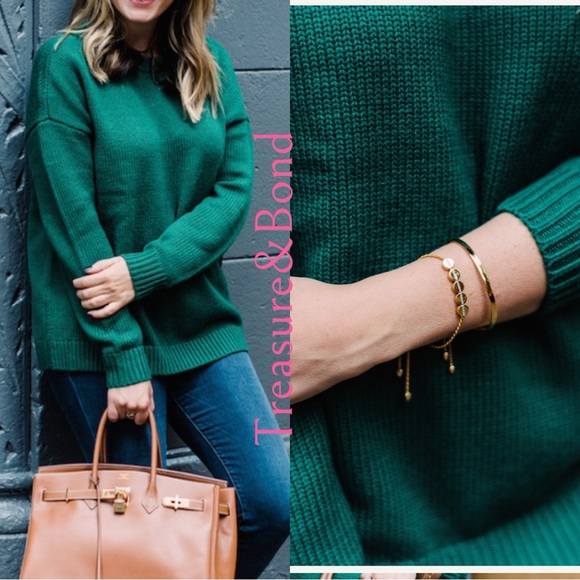 Treasure & Bond Sweaters - The Best Green Sweater by Treasure-and-bond-something-navy-crewneck-sweater